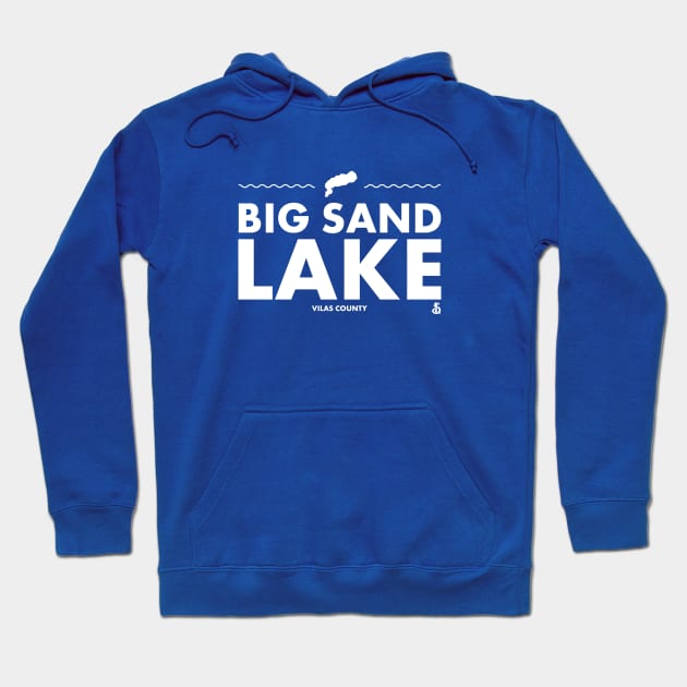 Vilas County, Wisconsin - Big Sand Lake Hoodie by LakesideGear